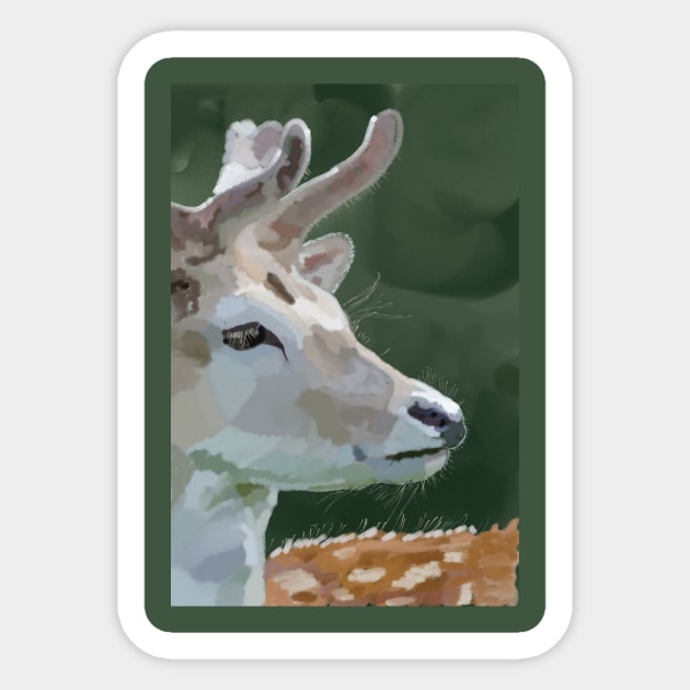 Deer Beautiful Sticker by fistikci